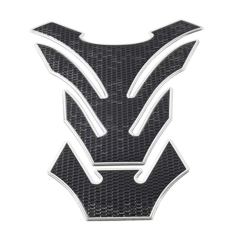 Silver Motorcycle Fuel Tank Pad Cover Protector Decal Grip