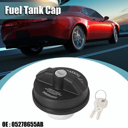 Black Engine Oil Fuel Tank Cap Cover for Dodge (2011-2019)