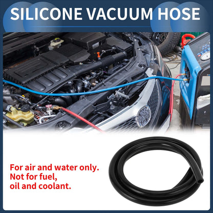 6.6FT 1/2" Silicone Vacuum Tubing Hose (Air & Water) - 12mm ID, 2.5mm Thick
