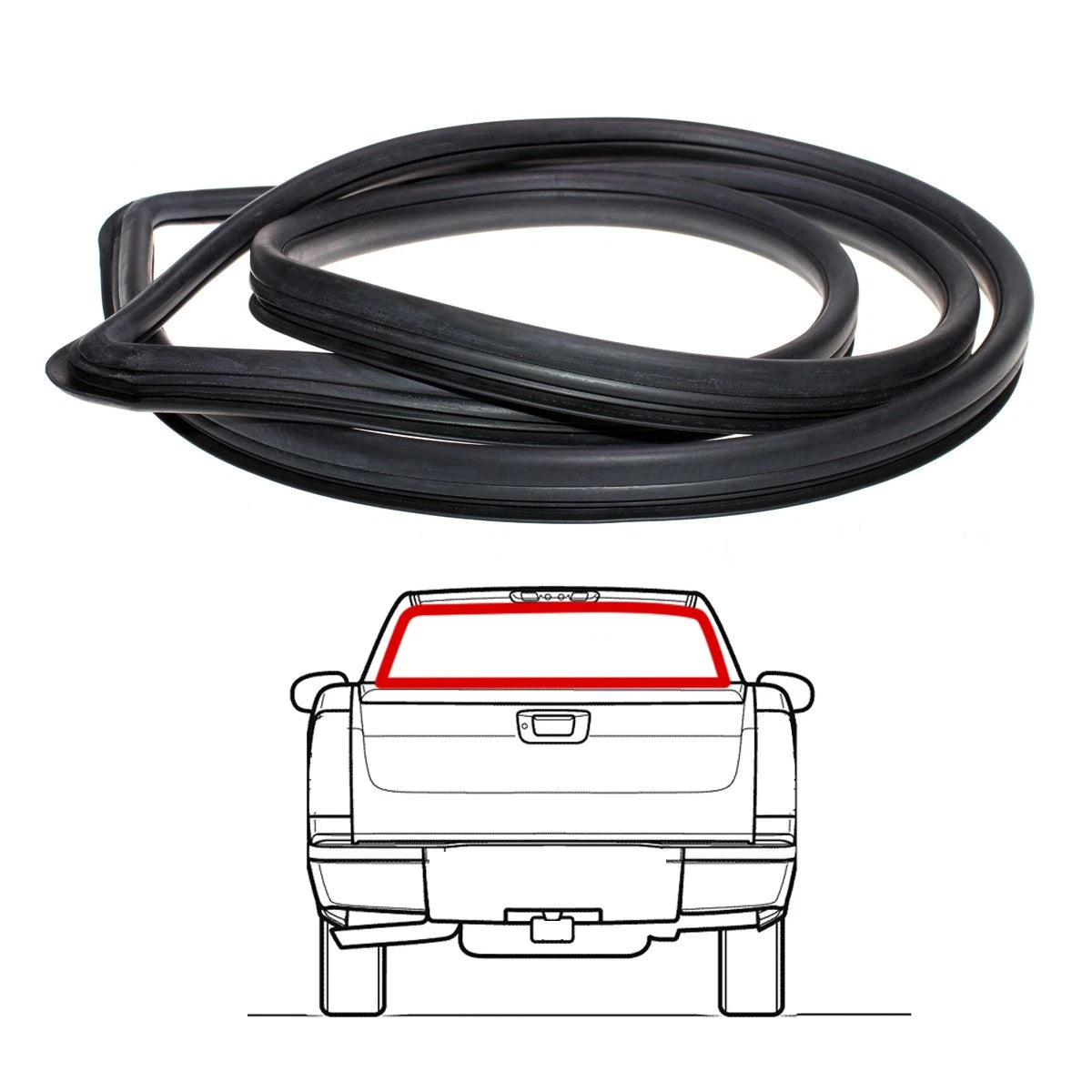 Rear Window Weatherstrip for Mitsubishi Triton Pickup Truck