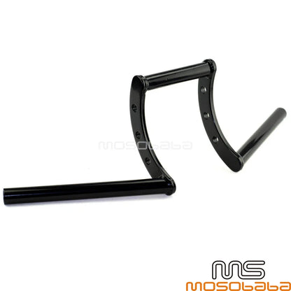 1" Black Handlebar Drag Z Bar for Harley Dyna Softail Sportster