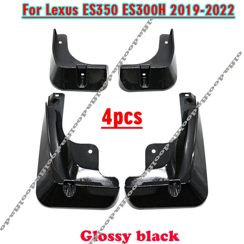 Mud Flaps Splash Guards Fender 4x for Lexus ES350 ES300H (2019–2022)