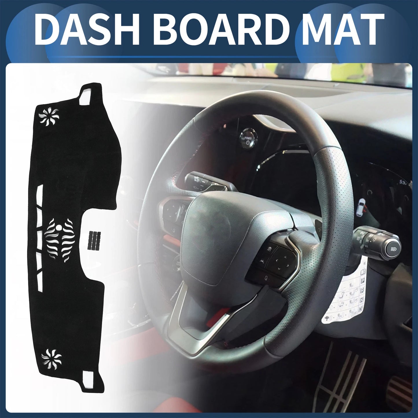 Set of 1 Dashboard Dash Cover Mat for Lexus NX (2014–2021) Black