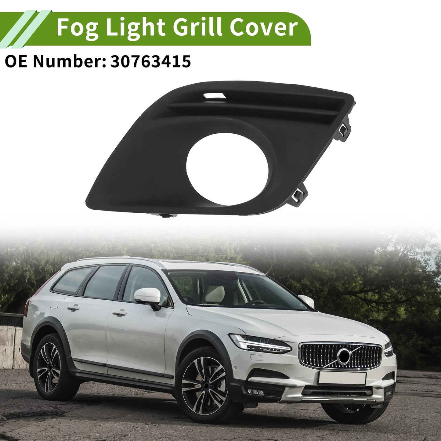 1 Pc Front Left Fog Light Grill for Volvo XC60 (2010-2016)