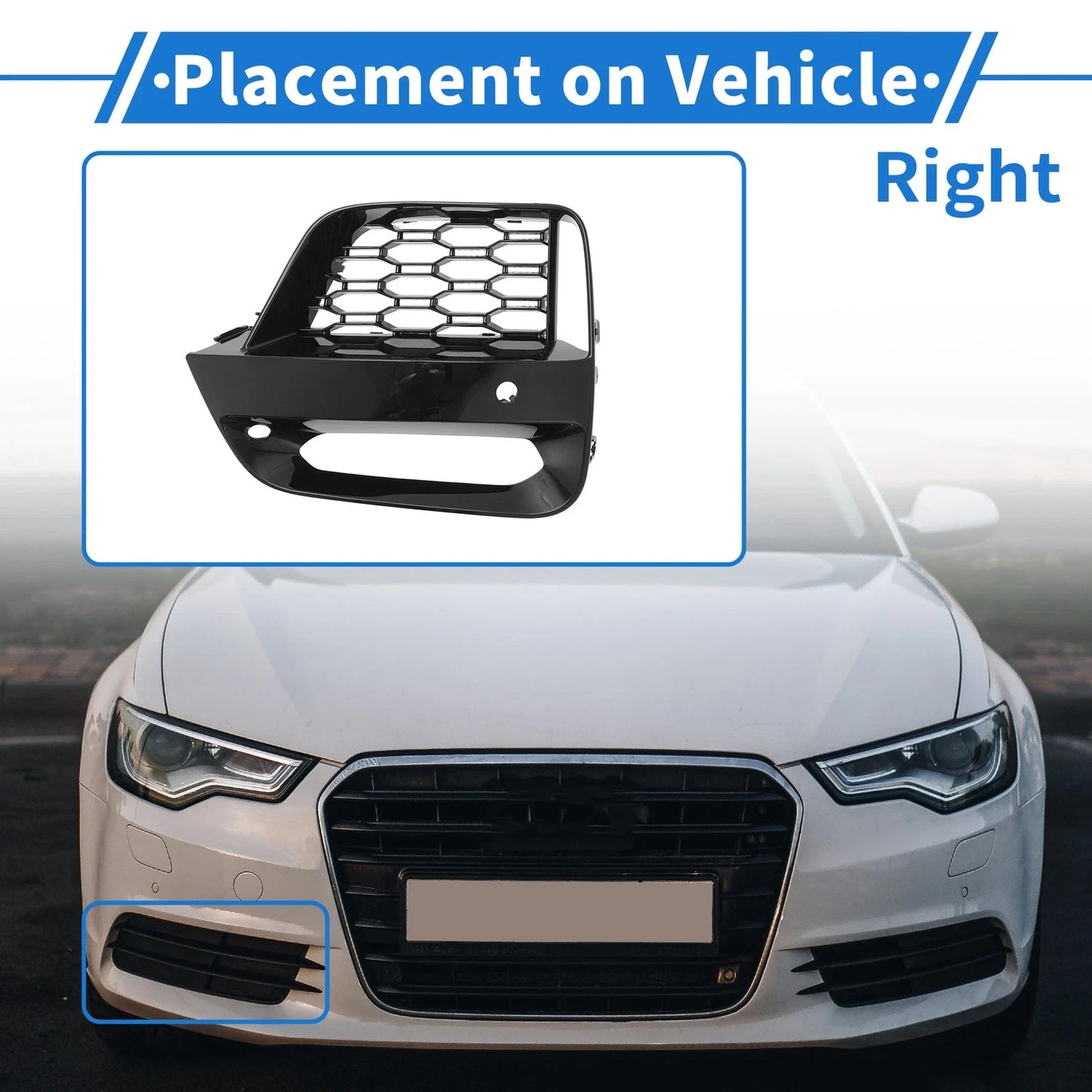 1 Pcs Front Right Fog Light Grill for BMW X3 X4 G01 G02 (2018-2021)