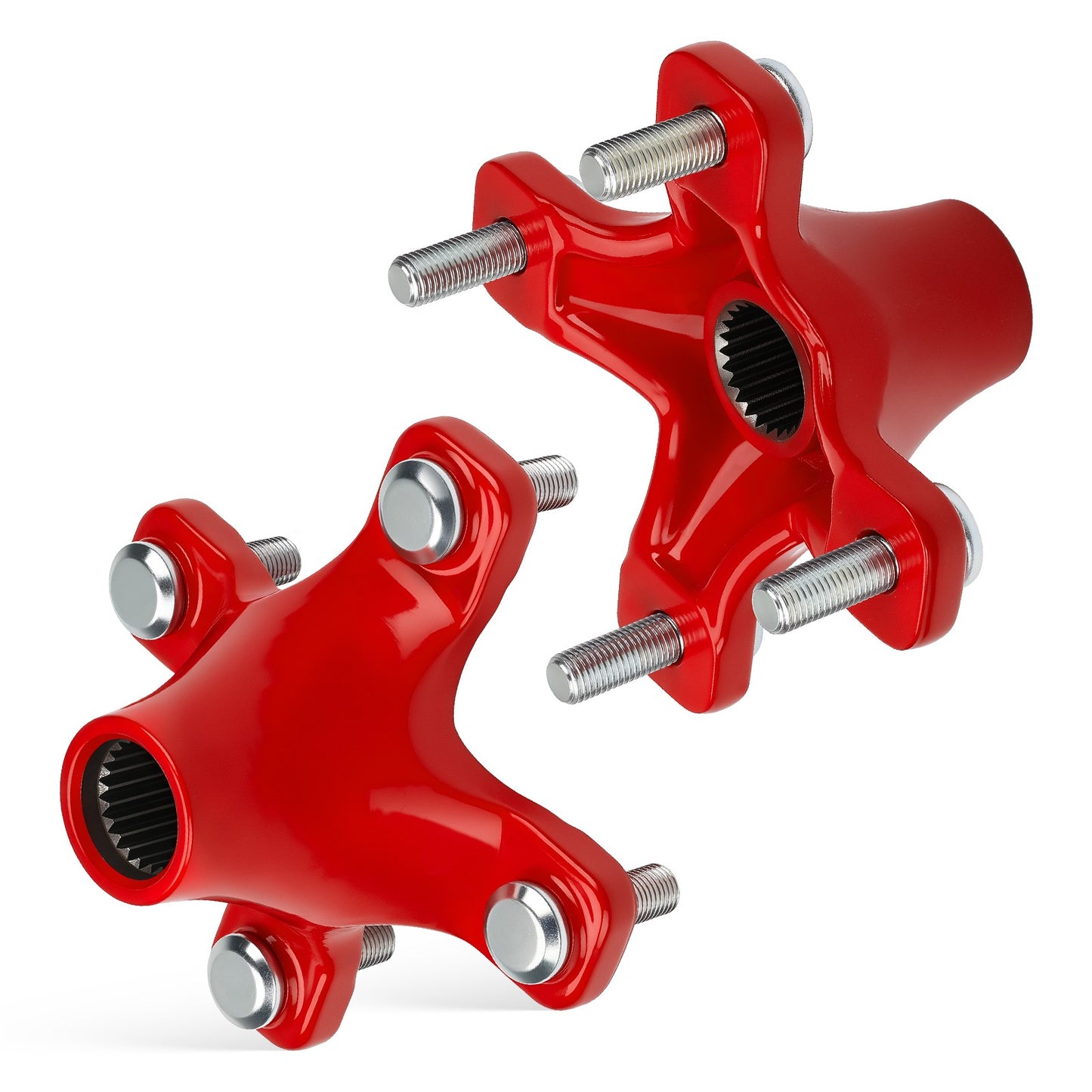 2X Rear Red Wheel Hubs for Honda ATC200X (1983–1987)