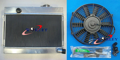 3-Core Aluminum Radiator & Fan for Datsun 1600 (1968–1970)