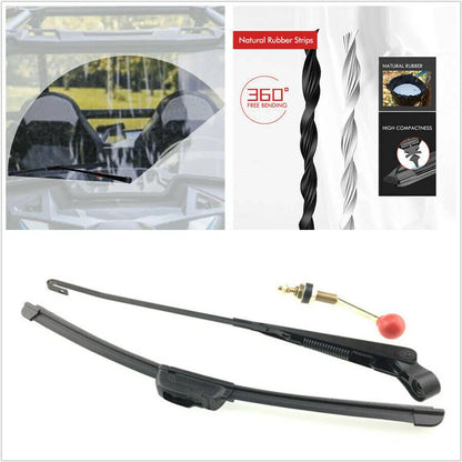 Universal Manual Windscreen Wiper for Polaris Can-Am John Deere UTV Golf Cart