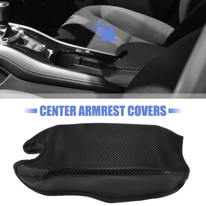 Auto Armrest Protective Cover Pad for Honda HR-V (2016-2021) Carbon Fiber
