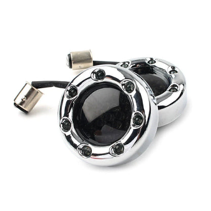 Red LED Turn Signal Lights Trim Ring for Harley Sportster