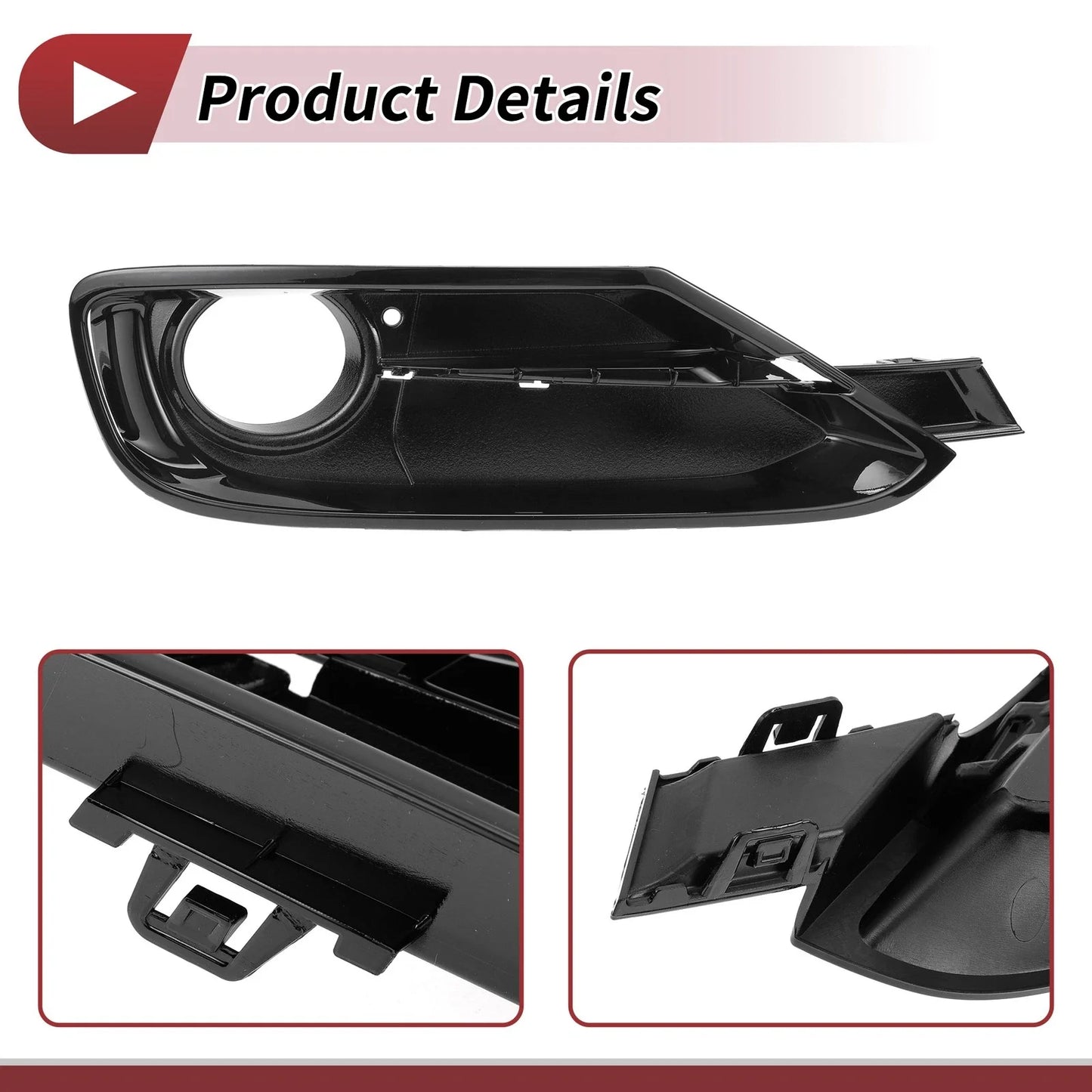 1x Front Right Fog Light Grill for BMW 320i (2012 - 2015) Black