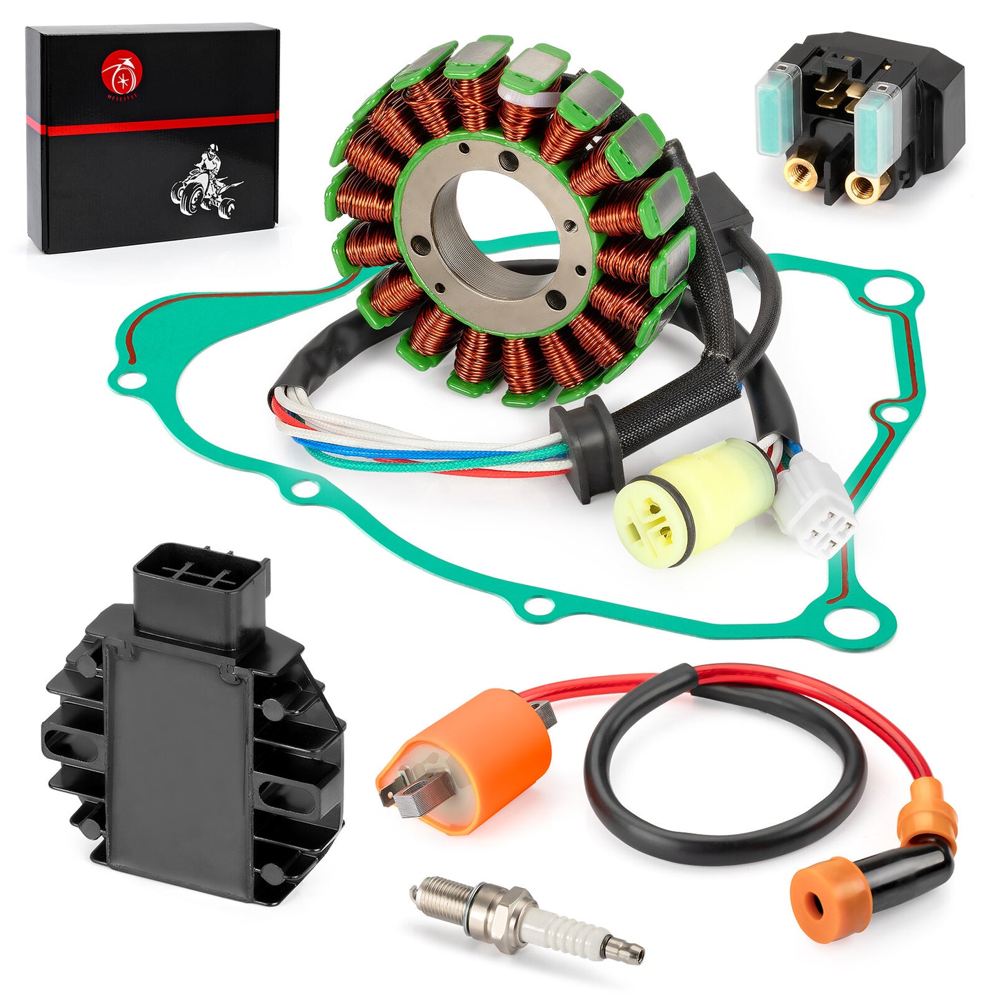 Stator & Relay Ignition Coil Gasket Kit for Yamaha Big Bear 250 (1987–1999)