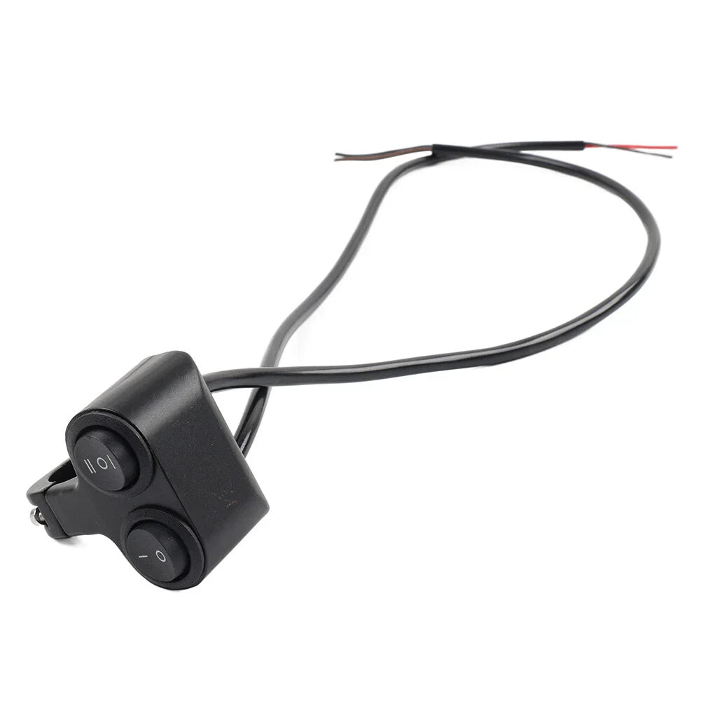 7/8" Dual Button On/Off Switch for Motorcycle ATV Handlebar Headlight Light