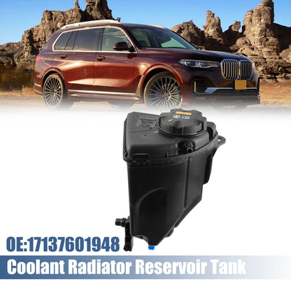 Coolant Radiator Reservoir Tank 17137601948 with Cap for BMW 550i (2006–2010)