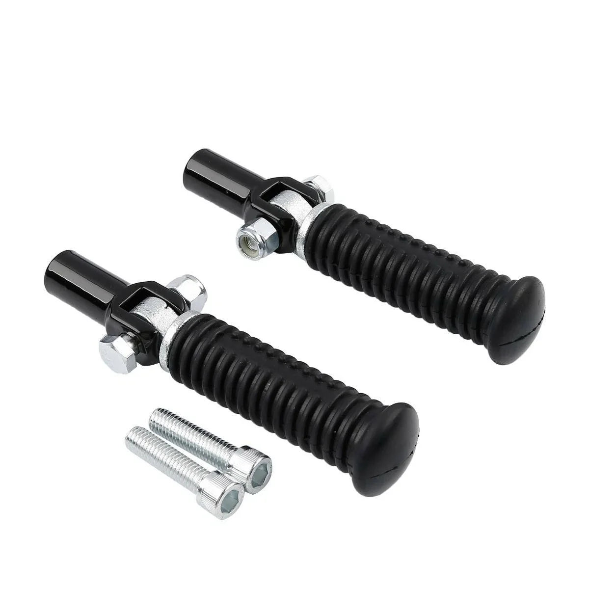 Black Passenger Footpeg Clevis Support Mount for Harley Softail (2000-2006)