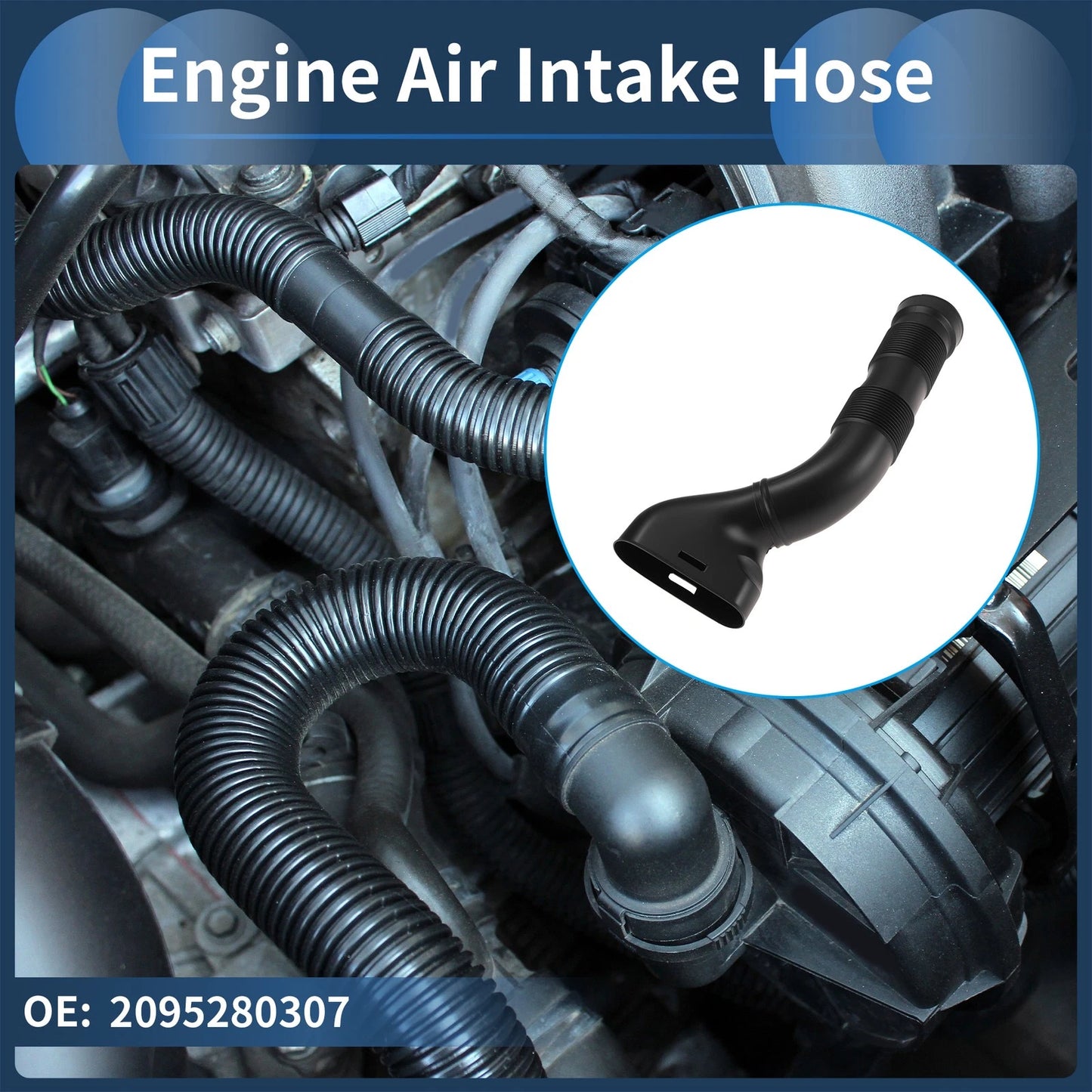 Engine Air Intake Hose for Mercedes-Benz C55 AMG (2005–2006) No. 2095280307