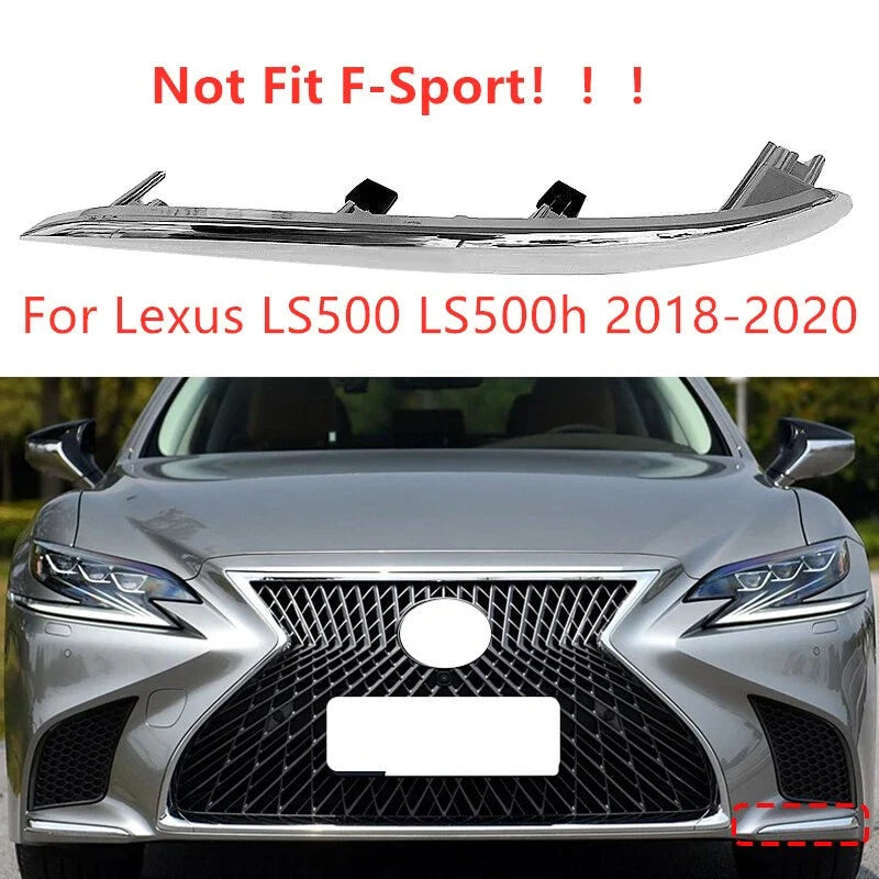 Left Front Bumper Lower Molding Trim for Lexus LS500 LS500h (2018–2020)