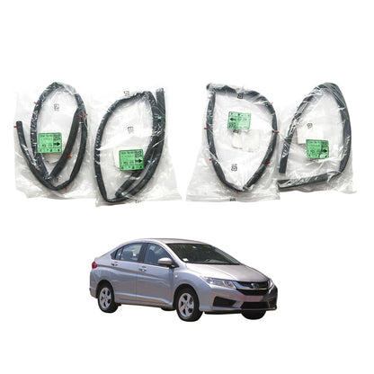 Set of 2 Rubber Door Seals for Honda City Sedan (2014–2020)