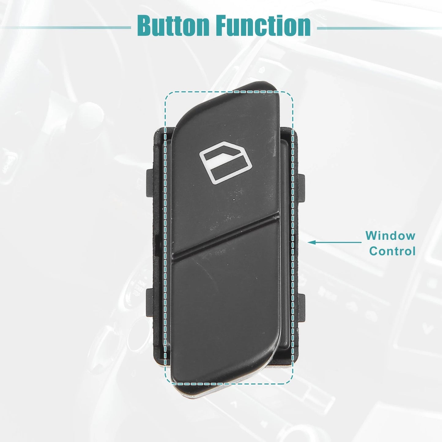 6Q0959855 Passenger Power Window Switch for VW Fox Hatchback (2003–2014)