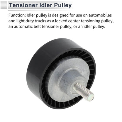 1 x Drive Belt Idler Pulley for BMW 3 Series (1998 - 2005) Black