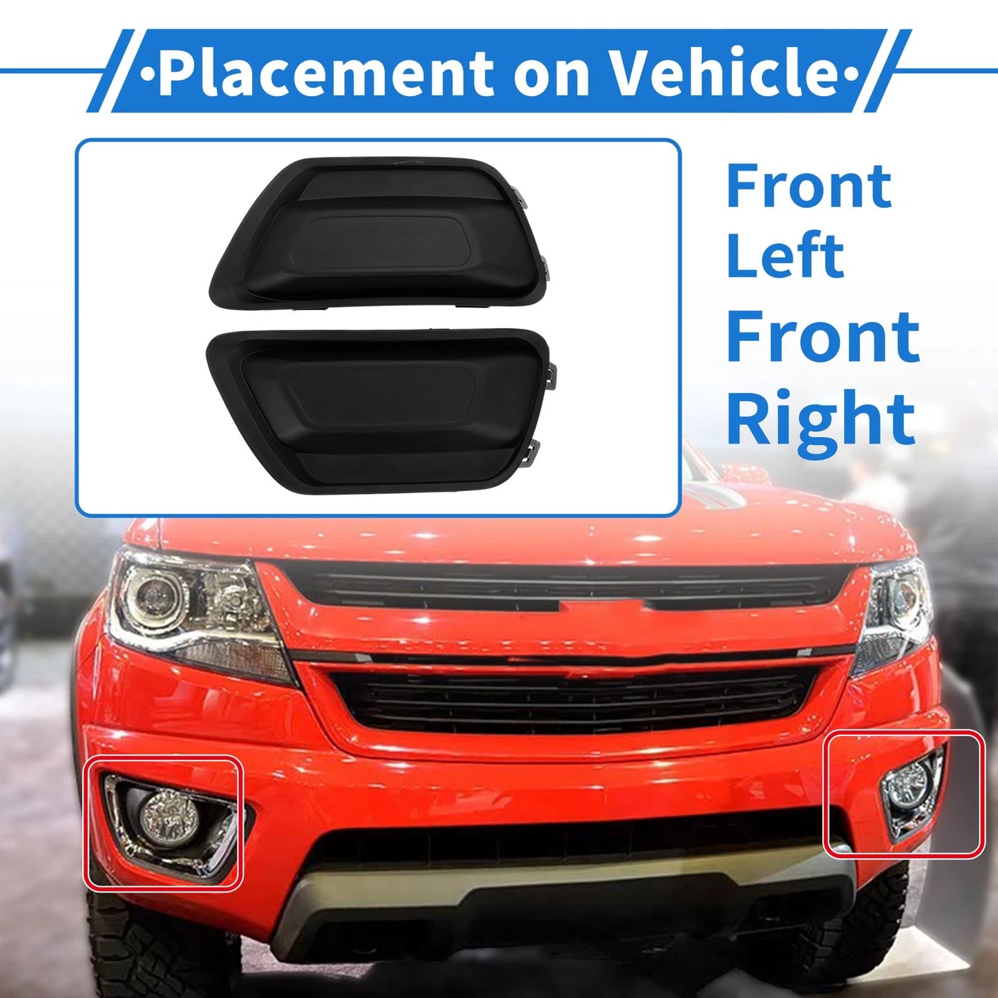 Fog Light Grill Set of 2 No.22925745 for Chevrolet Colorado (2017–2020)