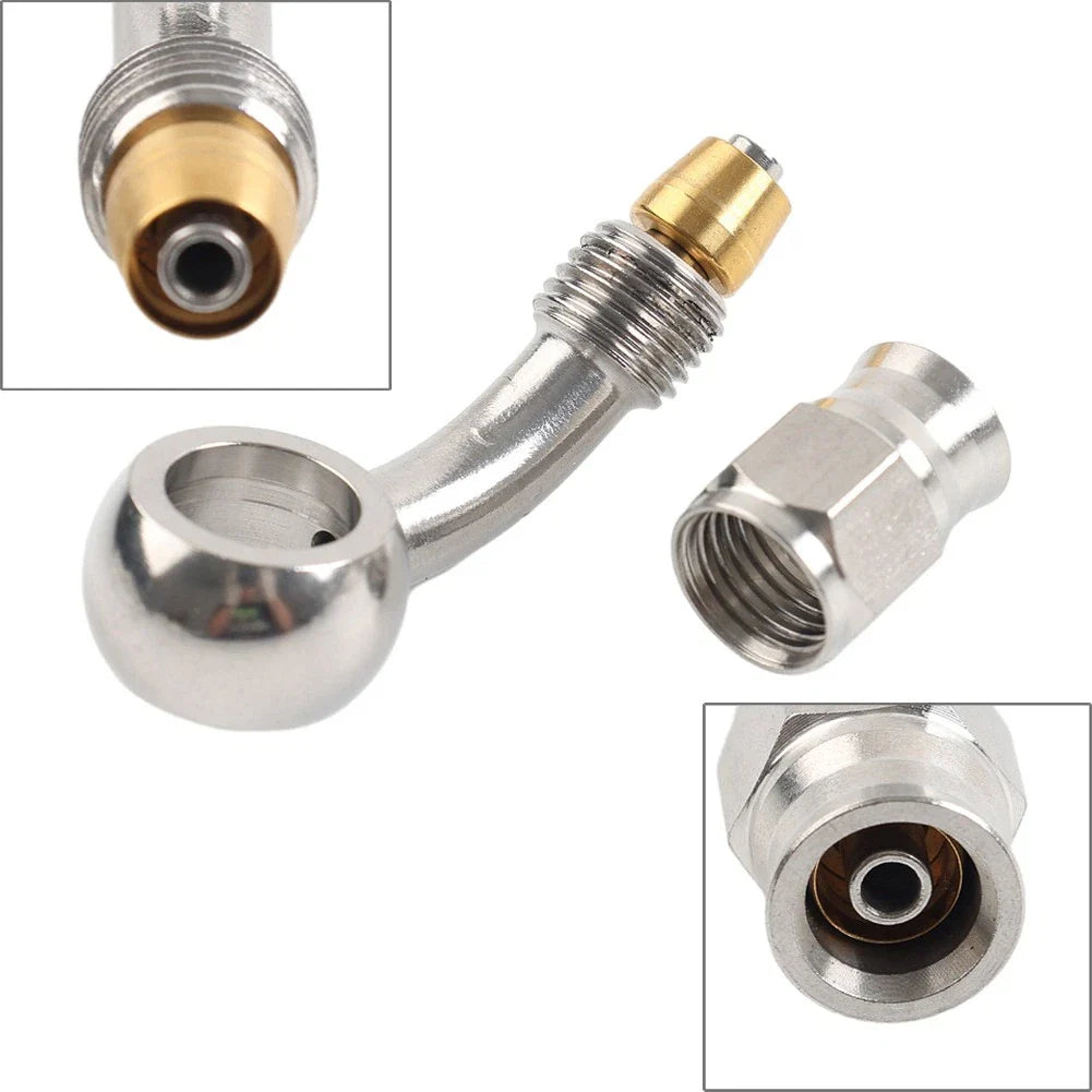 10.2mm 3/8" Eye Banjo Hose Ends AN-3 45�� Brake for Motorcycle