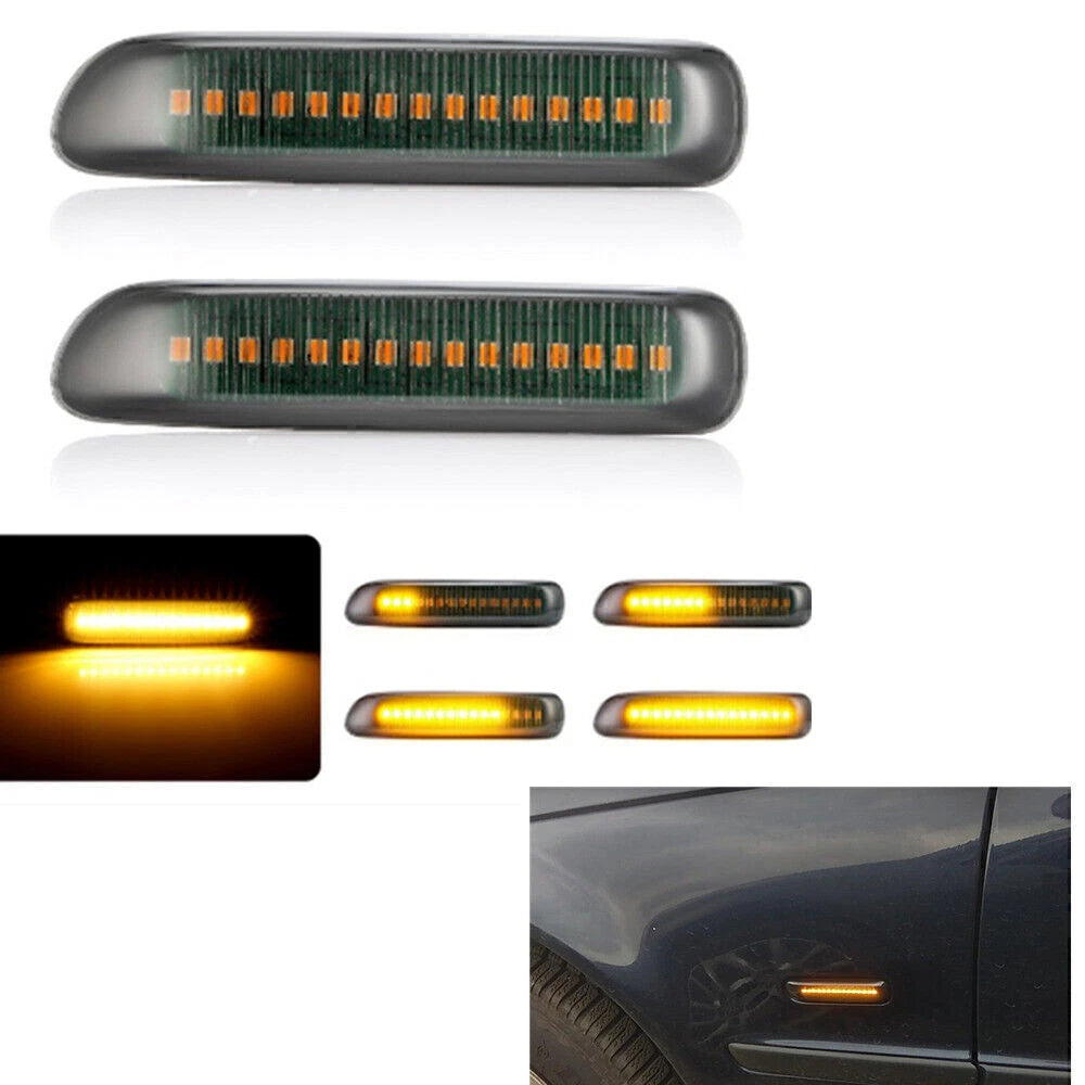 1 Pair Dynamic LED Turn Signal Lights for 1998-2003 BMW 3 Series (1998-2003)