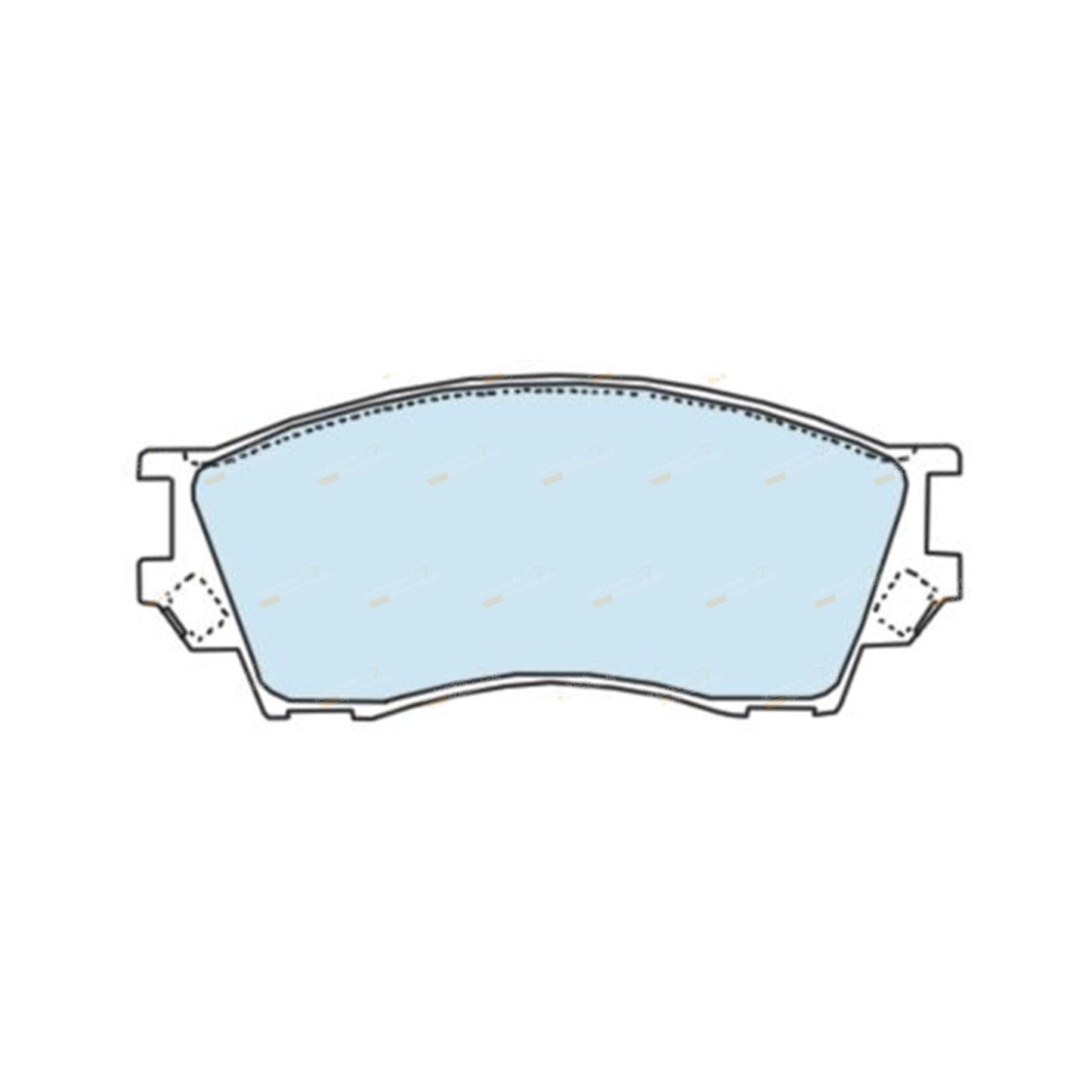 Set of 4 Front Disc Brake Pads for Mazda B2600 (1996–1998)