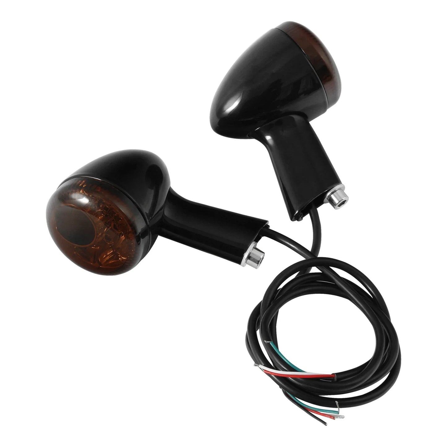 Black LED Amber Rear Turn Signals for Harley Sportster XL (1992-2022)
