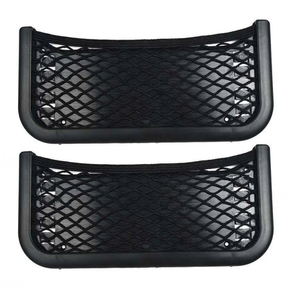 2 x Car Storage Pocket Net Seat Back Holder Organizer Bag Camper Caravan