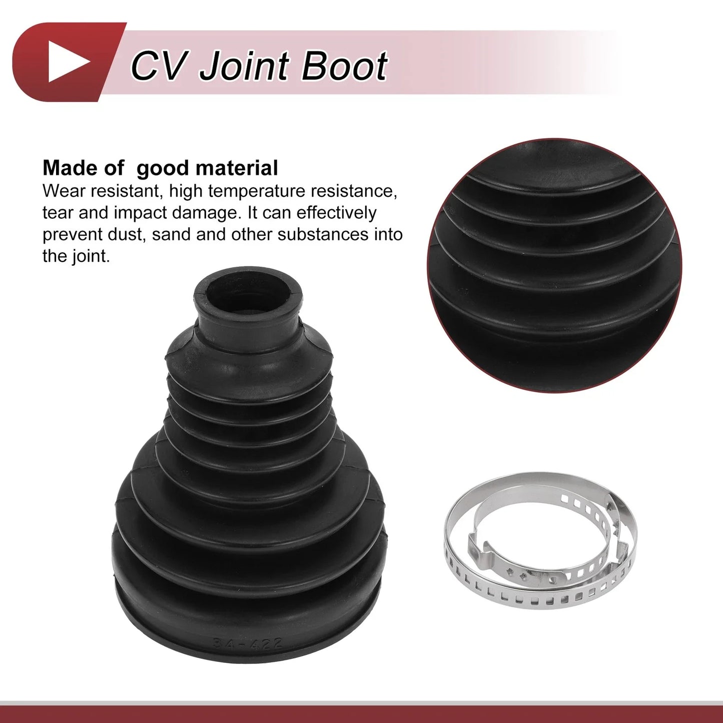 Inner CV Joint Boot Kit with Clamps for BMW i7 (2023-2024)