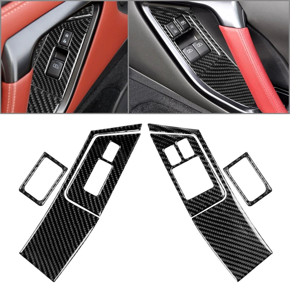 Carbon Fiber Engine Start-Stop Push Button Cover for Nissan GTR R35 (2008–2016)