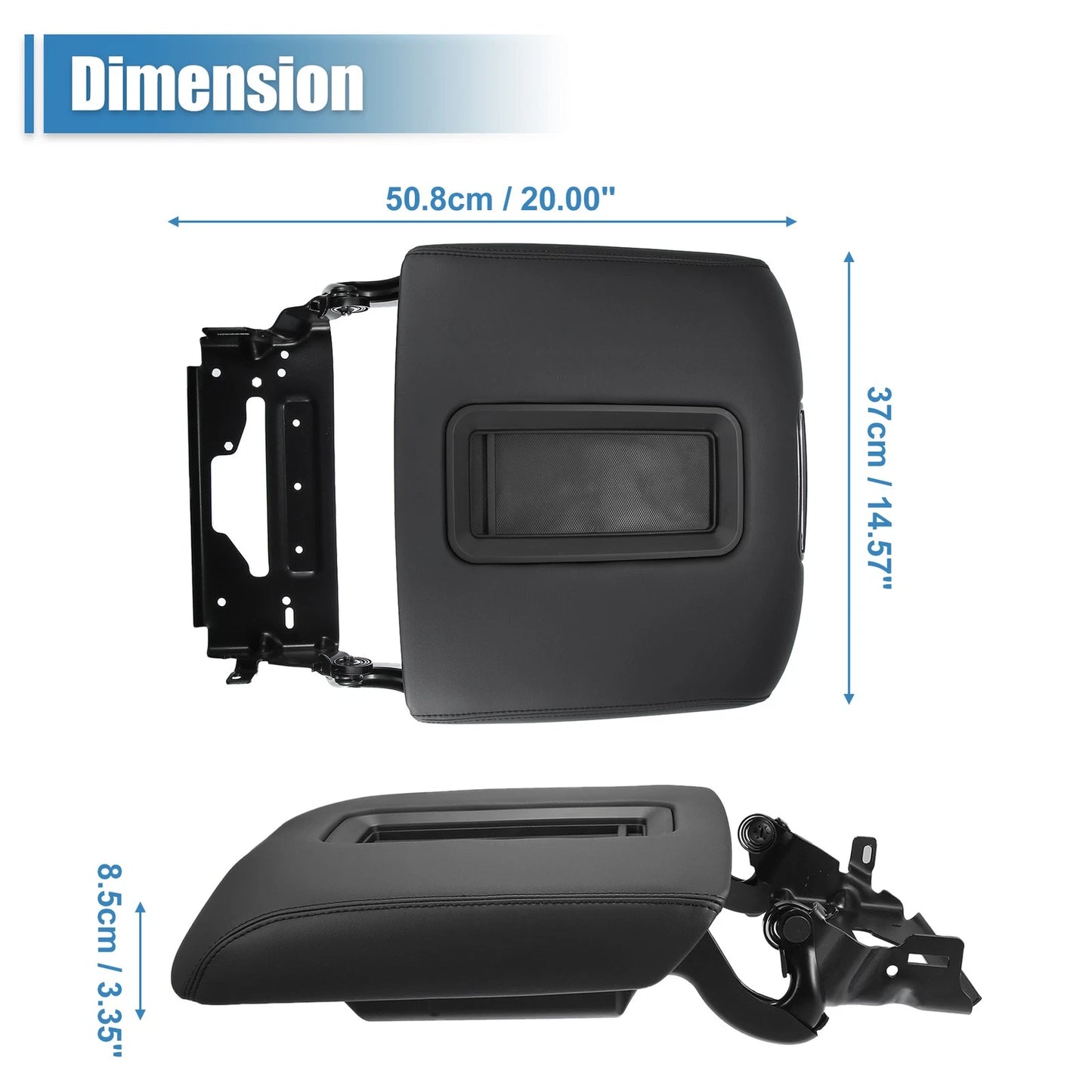 Center Console Armrest Lid Cover with Bracket for Chevy Silverado