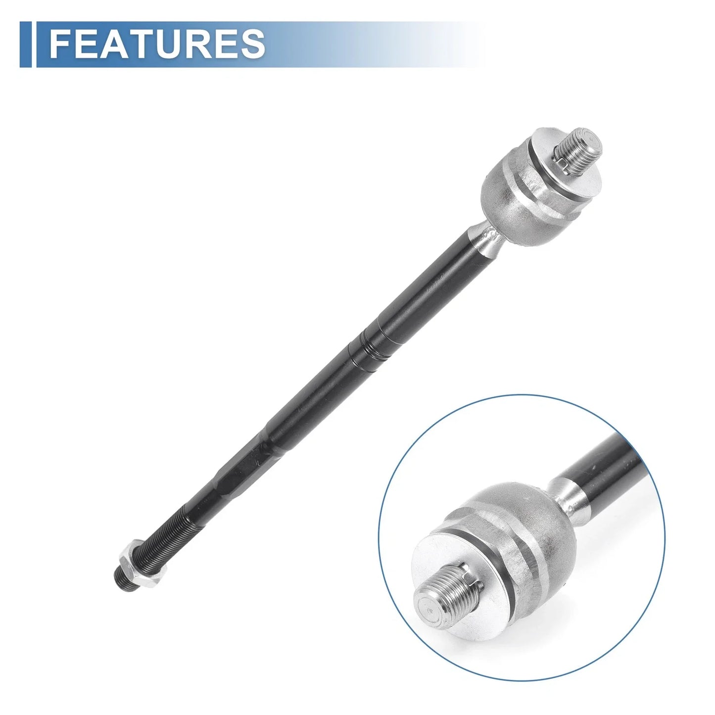 2 x Front Inner Tie Rod End Links for Dodge Dart & Chrysler 200 (2013-2016)