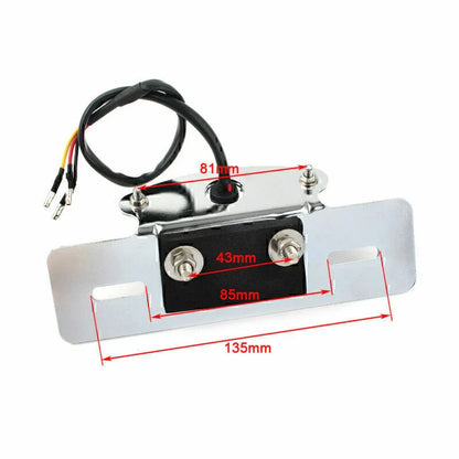 Rear Tail Light Chrome Bracket for Cafe Racer Motor