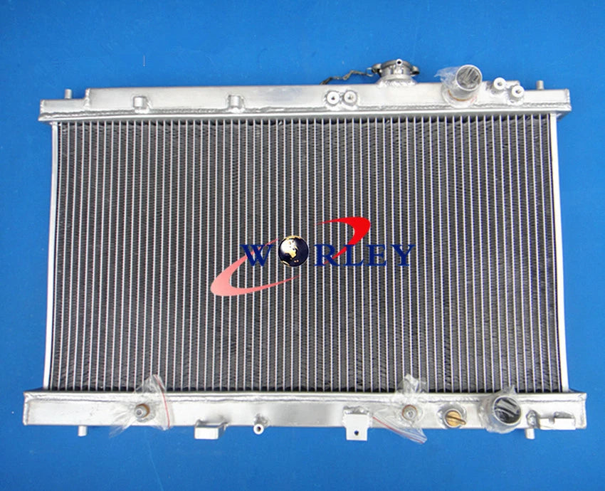 Aluminum Radiator for Honda Integra Acura DC2 (1994–2001) + Blue Hose