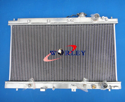Aluminum Radiator for Honda Integra Acura DC2 (1994–2001) + Blue Hose