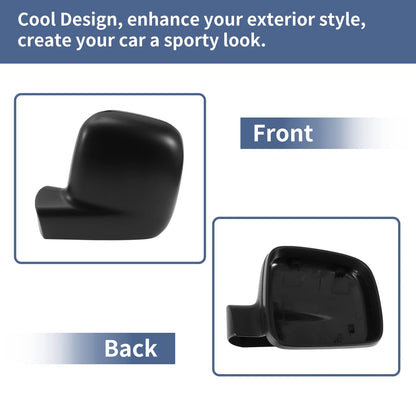 Mirror Cover Cap Replacement Set of 2 for Volkswagen Transporter