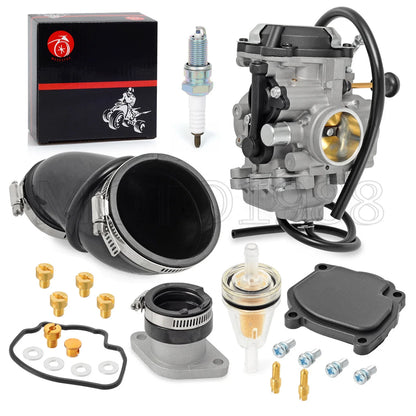 Carburetor Carb + Intake Manifold Boot for Yamaha Wolverine 350 (1996–2005)