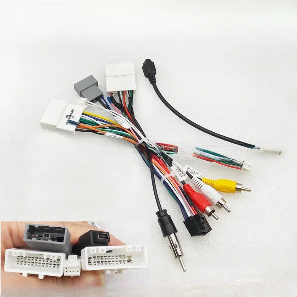 Raise Canbus Box Decoder Power Cable for Nissan X-Trail Qashqai J10/Juke/NP300