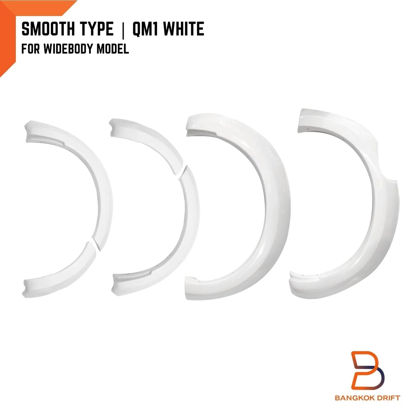 White Wheel Arch Flare Guard for Nissan Navara NP300 D23 ST-X (2015-2019)