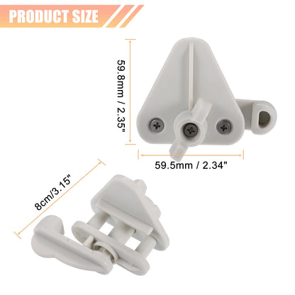 2pcs Pontoon Boat Gate Latches for 1-1.25 Inch Square Frames