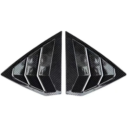2x Carbon Look Side Window Louver Shutter Cover Trim Buick Regal (2017–2021)