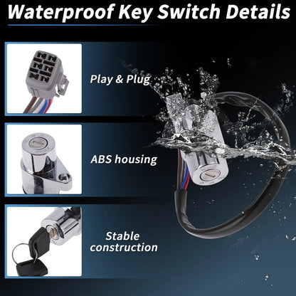 Ignition Key Switch No. 3711010F00 for Suzuki Intruder VL1500 (1998–1999)