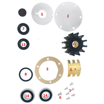 Major Repair Kit for Jabsco Pump (Fits Various Models)