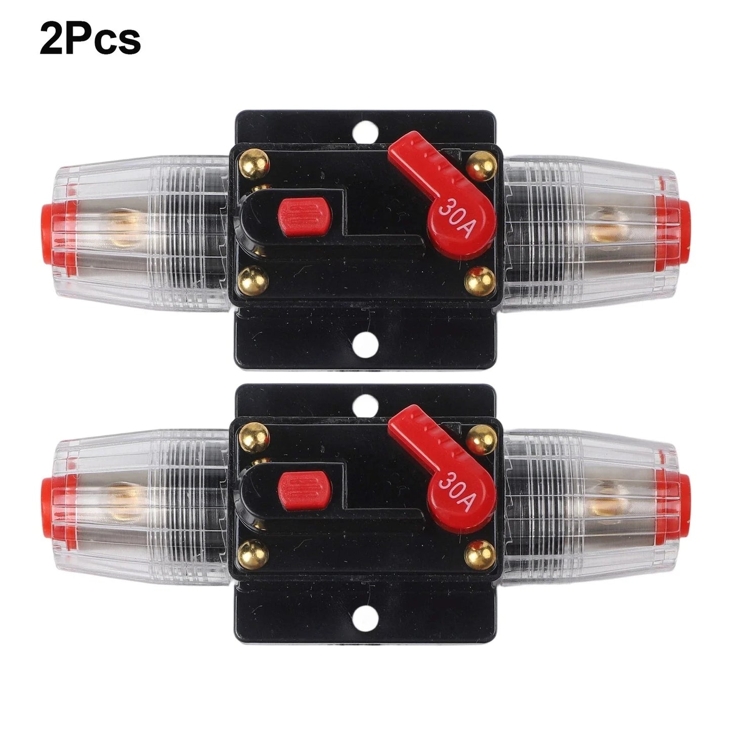 2 x Circuit Breaker 30A Resettable Fuse for Car & Marine Applications