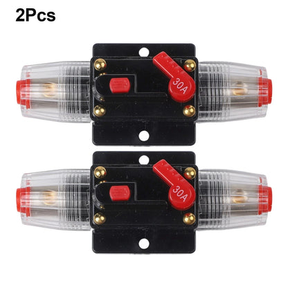 2 x Circuit Breaker 30A Resettable Fuse for Car & Marine Applications