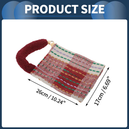 Tissue Holder for Car - Jacquard Woven Plush Red (10.24"x6.69"x1.18")