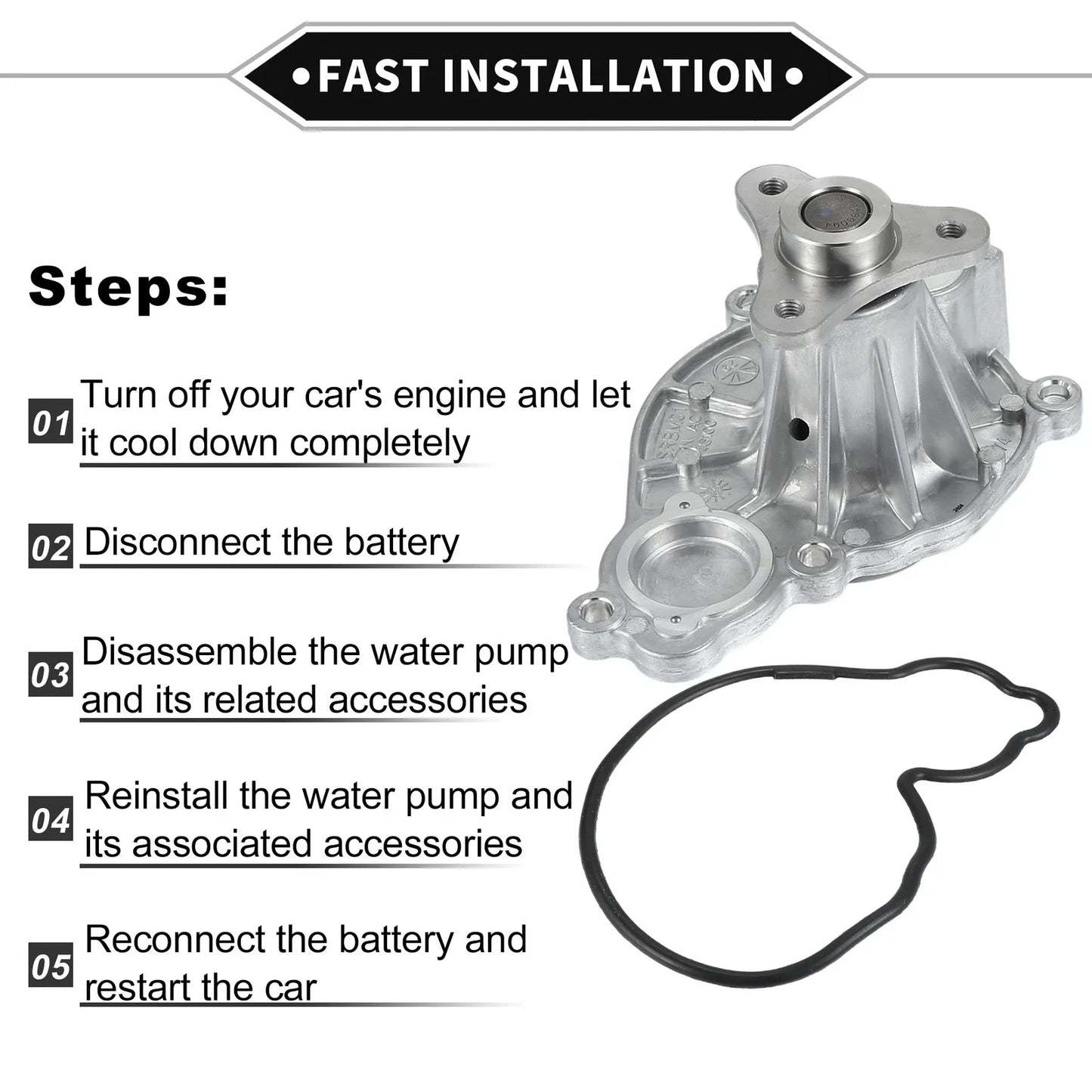 Engine Water Pump for BMW 1 (F20) 116i 118i