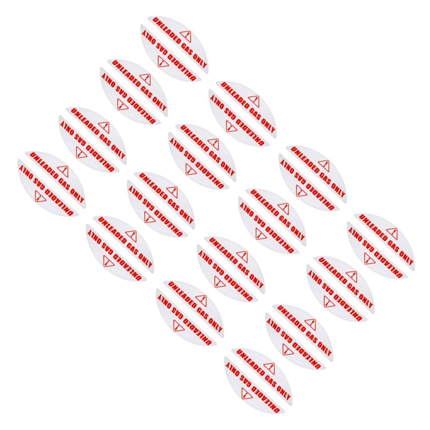 Unleaded Gas Fuel Only Sticker for Vehicle Tank (Universal Fit)